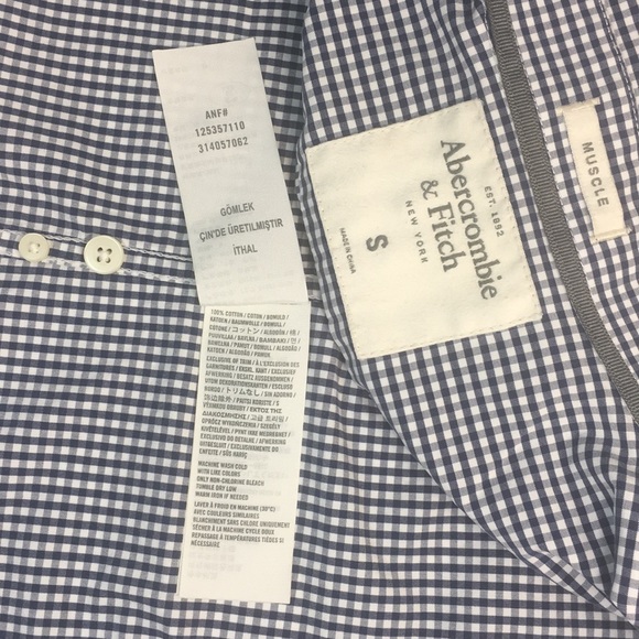 💙🔥ABERCROMBIE&FITCH SHORT-SLEEVE BUTTON-UP SHIRT - Picture 12 of 16